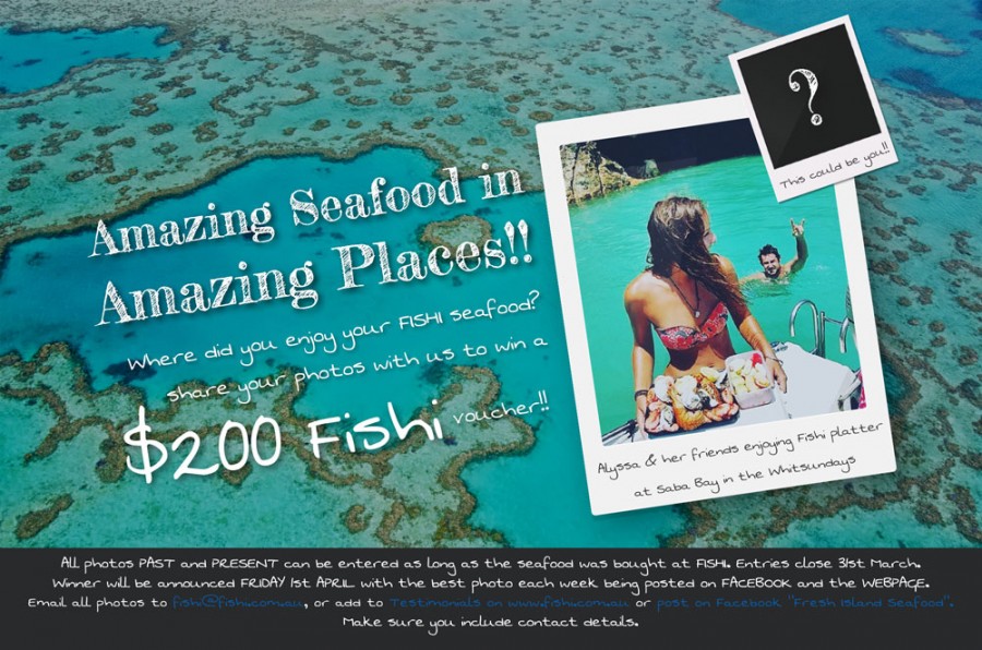 Share your photos to win $200 Fishi voucher!!