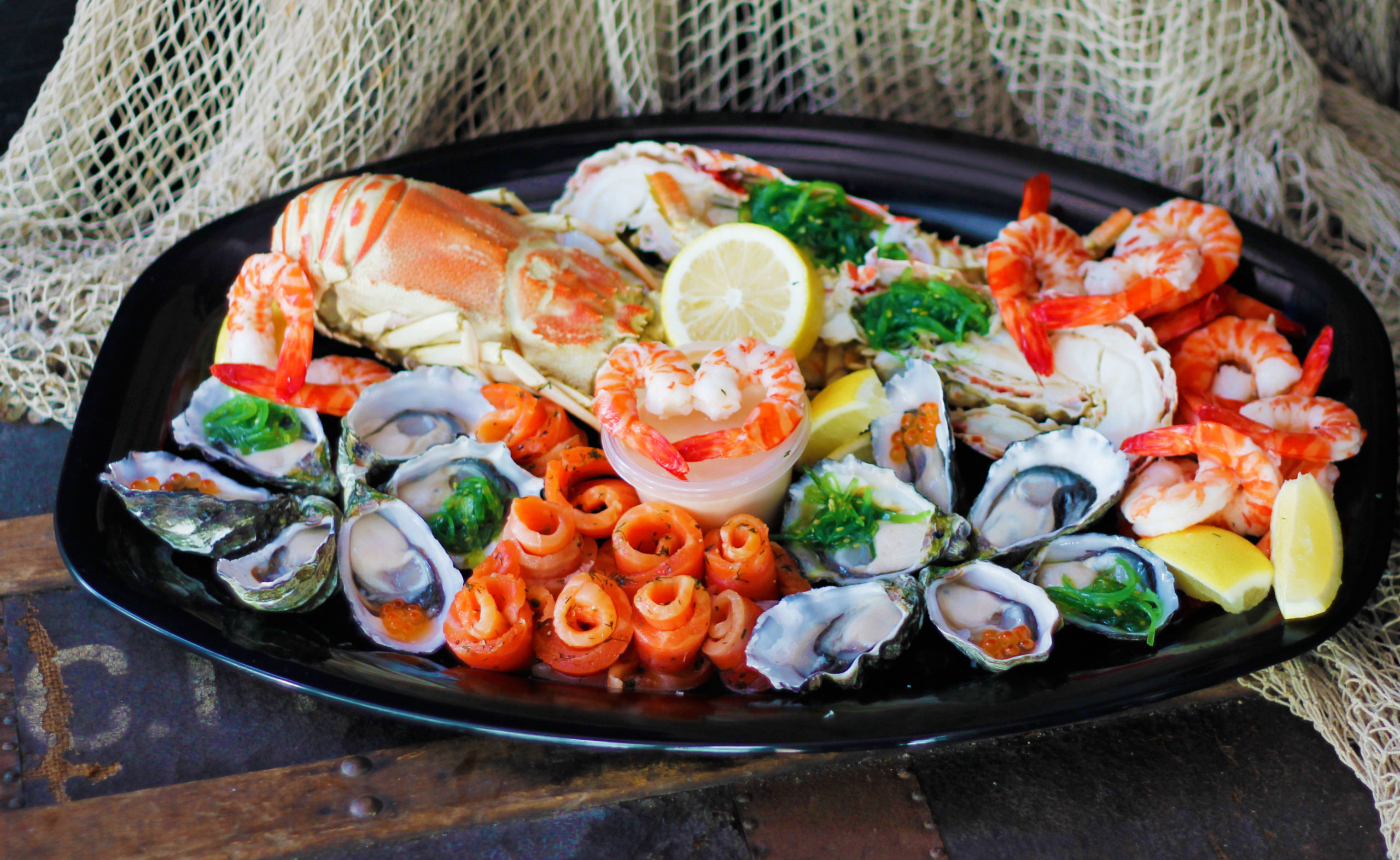 raw seafood platter