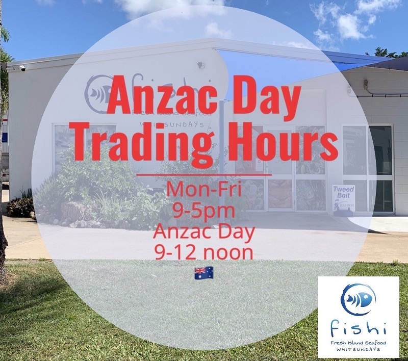 Anzac Day Saturday 25th April Operating Hours