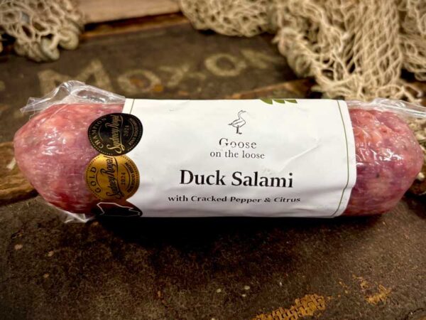 Duck Salami with Cracked Pepper & Citrus