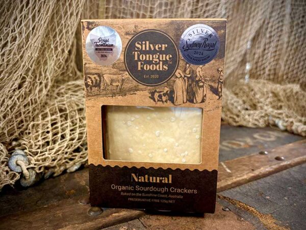 Organic Sourdough Crackers - Natural