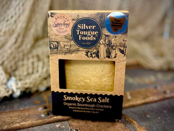 Organic Sourdough Crackers - Smokey Sea Salt
