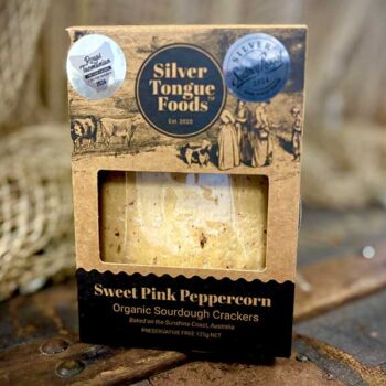 Organic Sourdough Crackers - Sweet Pink Peppercorn